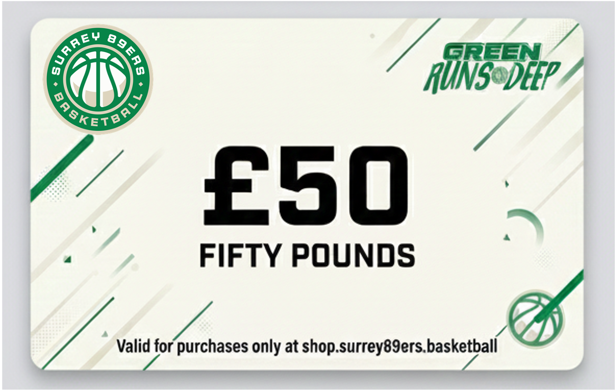 Surrey 89ers Gift Card (£50)